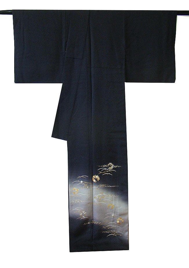 美品 極上縮緬地 金彩加工染 附下げ・訪問着（正絹）HH2198古都の姫