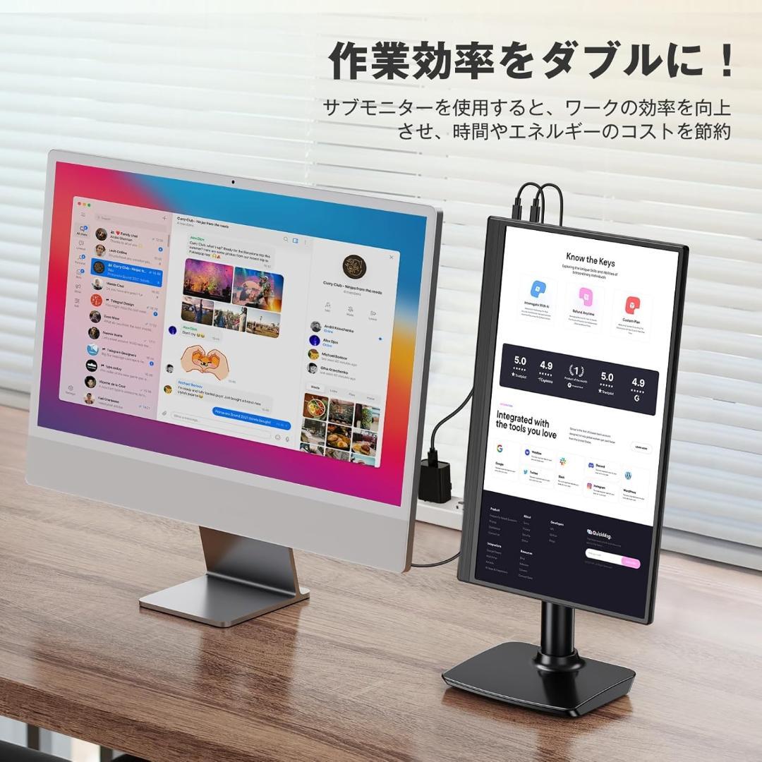 Newsouモバイルモニター15.6インチ 1920x1080 IPS液晶パネル