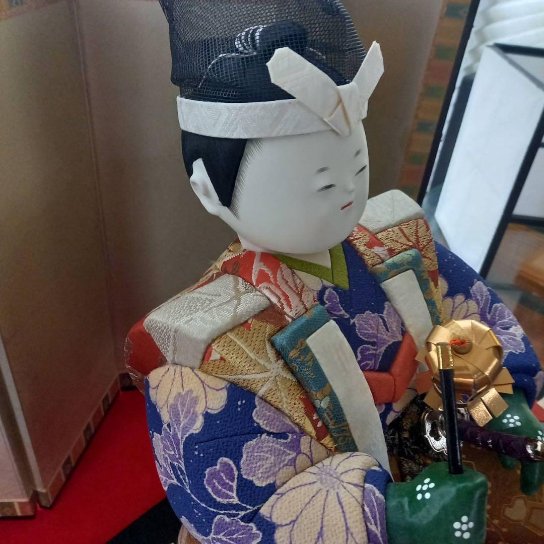 期間限定お値下げ中！！　五月人形　平安武者　黒竹作　新品未使用