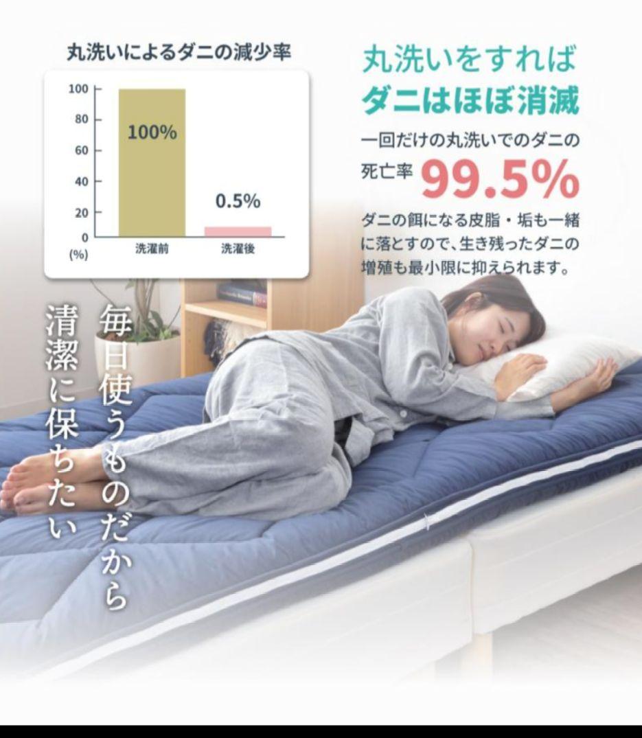 非常 災害 キャンプ アウトドア 着脱式3層敷布団 ライトグレー新品 シングル