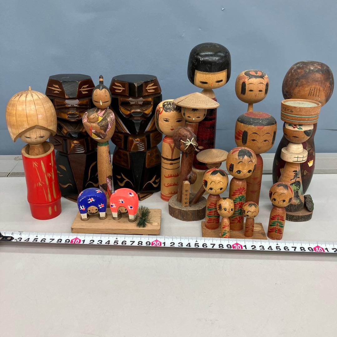 D-3 創作こけし まとめ売り セット 伝統工芸品 郷土玩具 昭和レトロ 民芸品