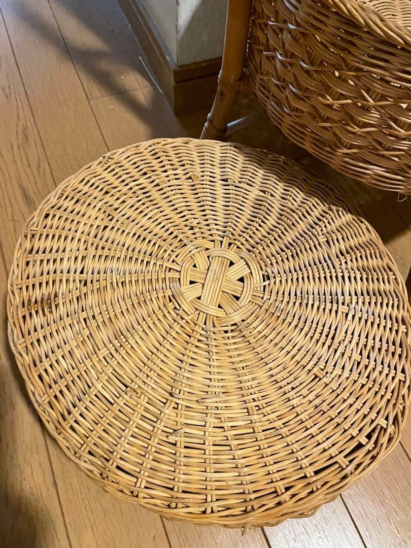 昭和レトロ　カゴ棚