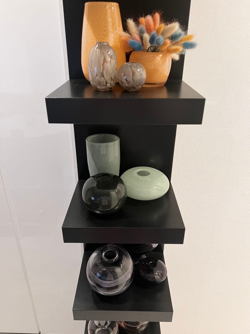 ●●●IKEAウォールシェルフユニットLACKラック黒●●●