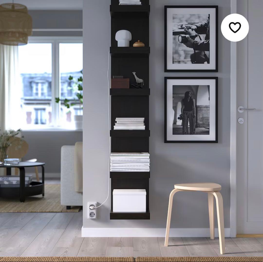 ●●●IKEAウォールシェルフユニットLACKラック黒●●●