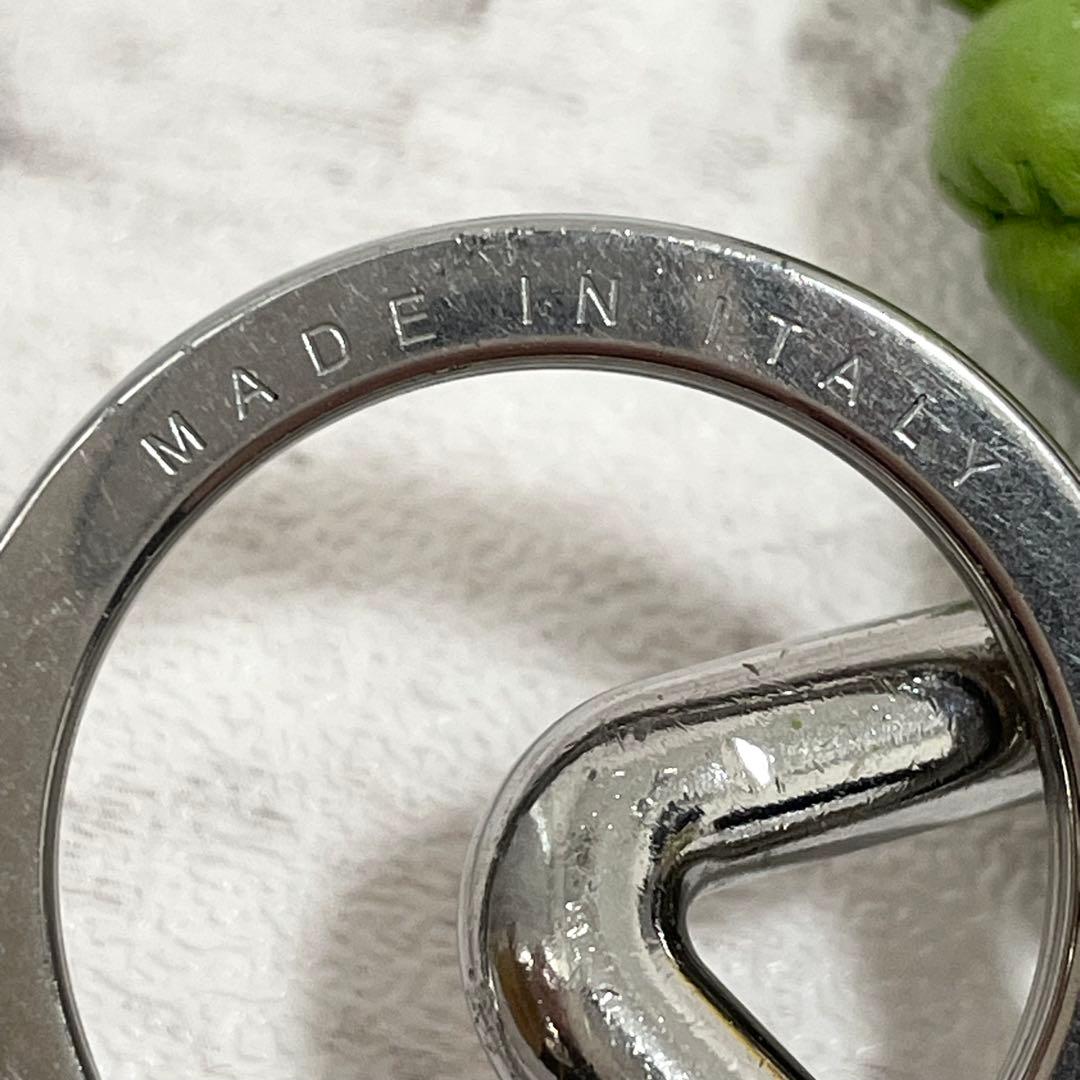 極美品✨ボッテガヴェネタ　トライアングル　キーホルダー　バッグチャーム　緑