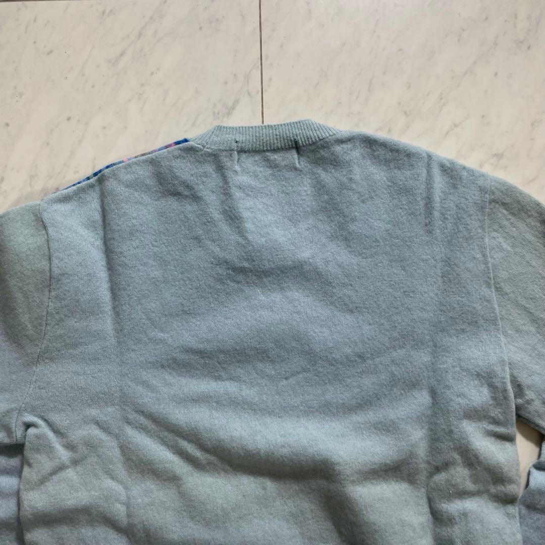 コムデギャルソンオムプリュス クルーネックニット 薔薇柄 ウール AD1988