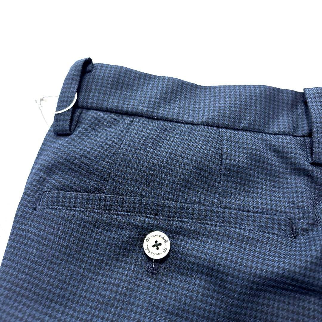 トラヴィスマシュー　ロングパンツ　31 L〜LL程度　ネイビー　総柄　千鳥格子