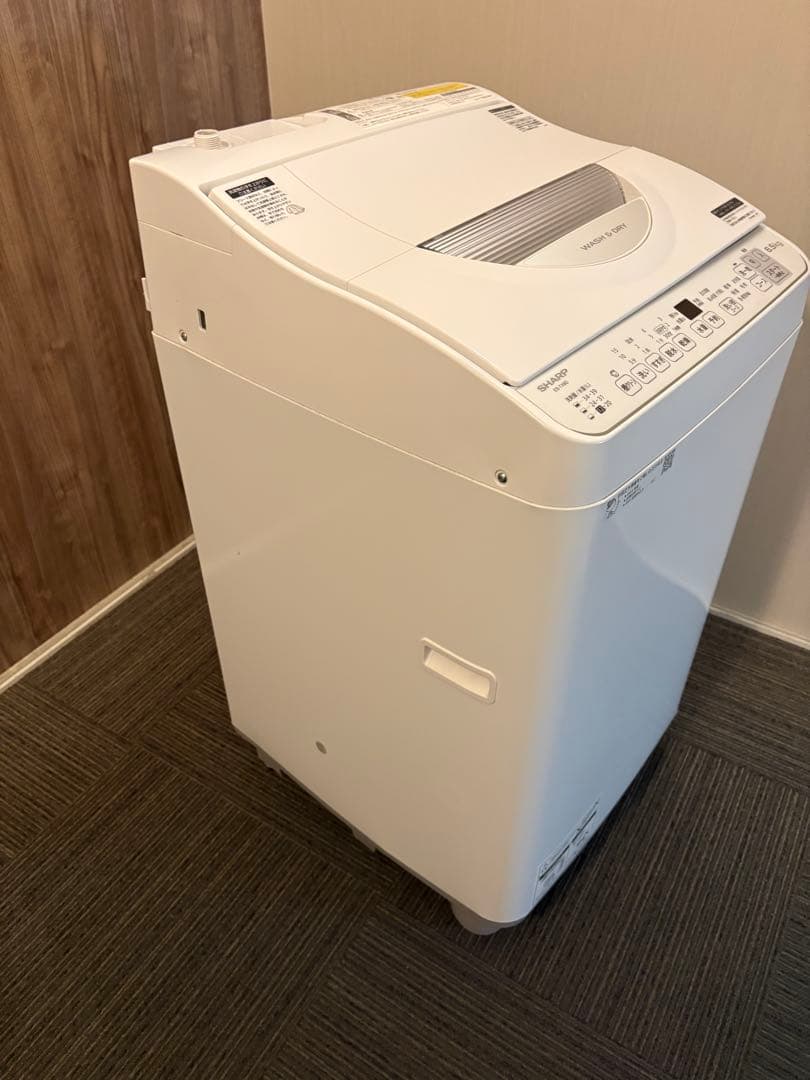 SHARP 縦型洗濯乾燥機　ES-TX6G-S 2023年製　中古品
