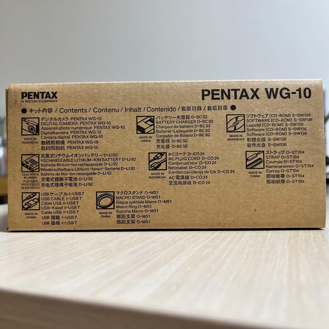 ★新品・未使用★PENTAX WG-10 デジタルカメラ 本格防水10m