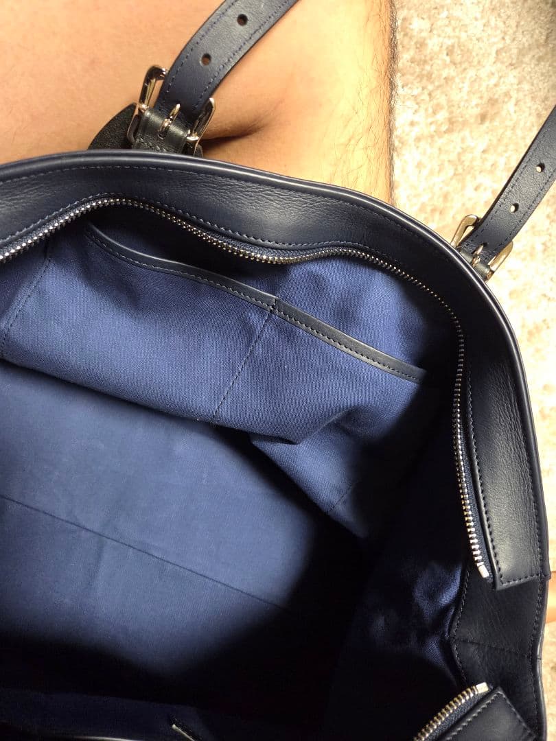 ソメスサドルボストンバックネイビー