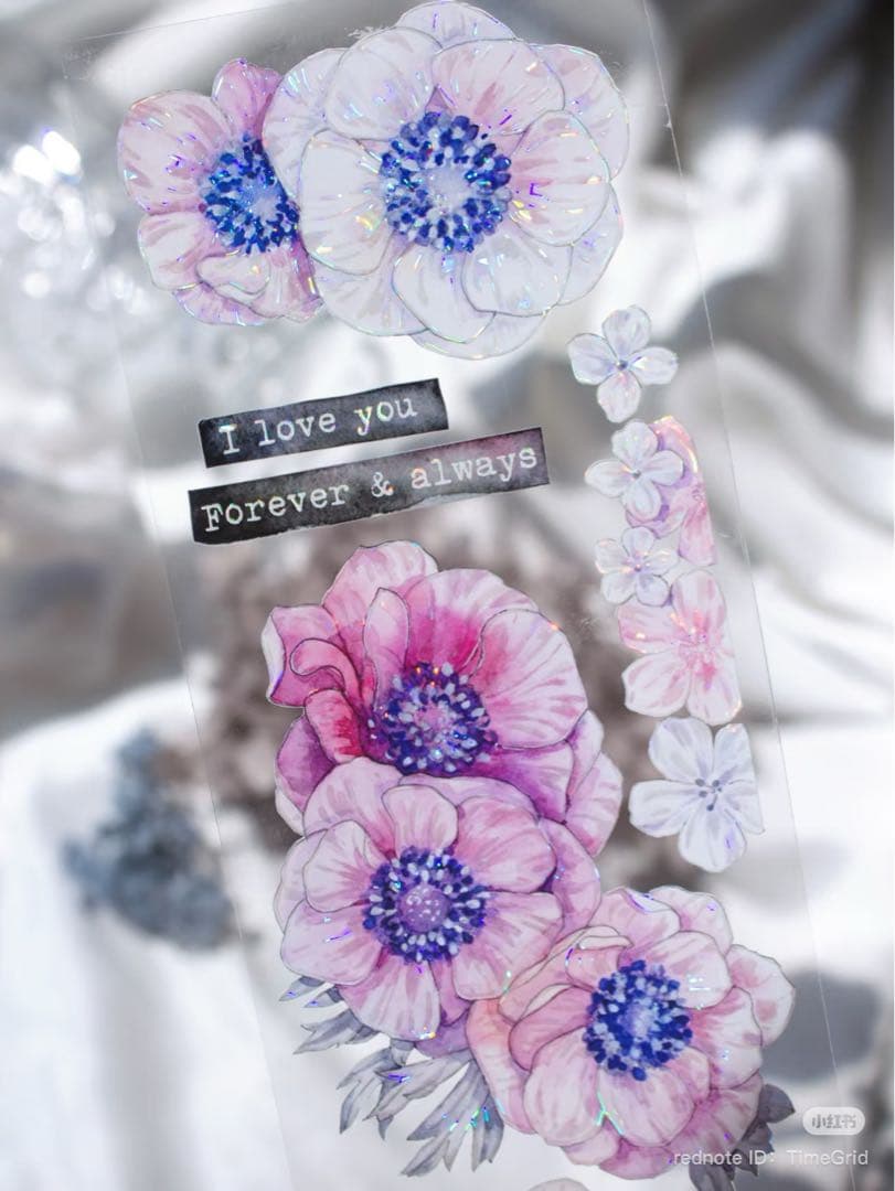 时间格子《绯云摇梦》海外マスキングテープ　マステ 【2388】