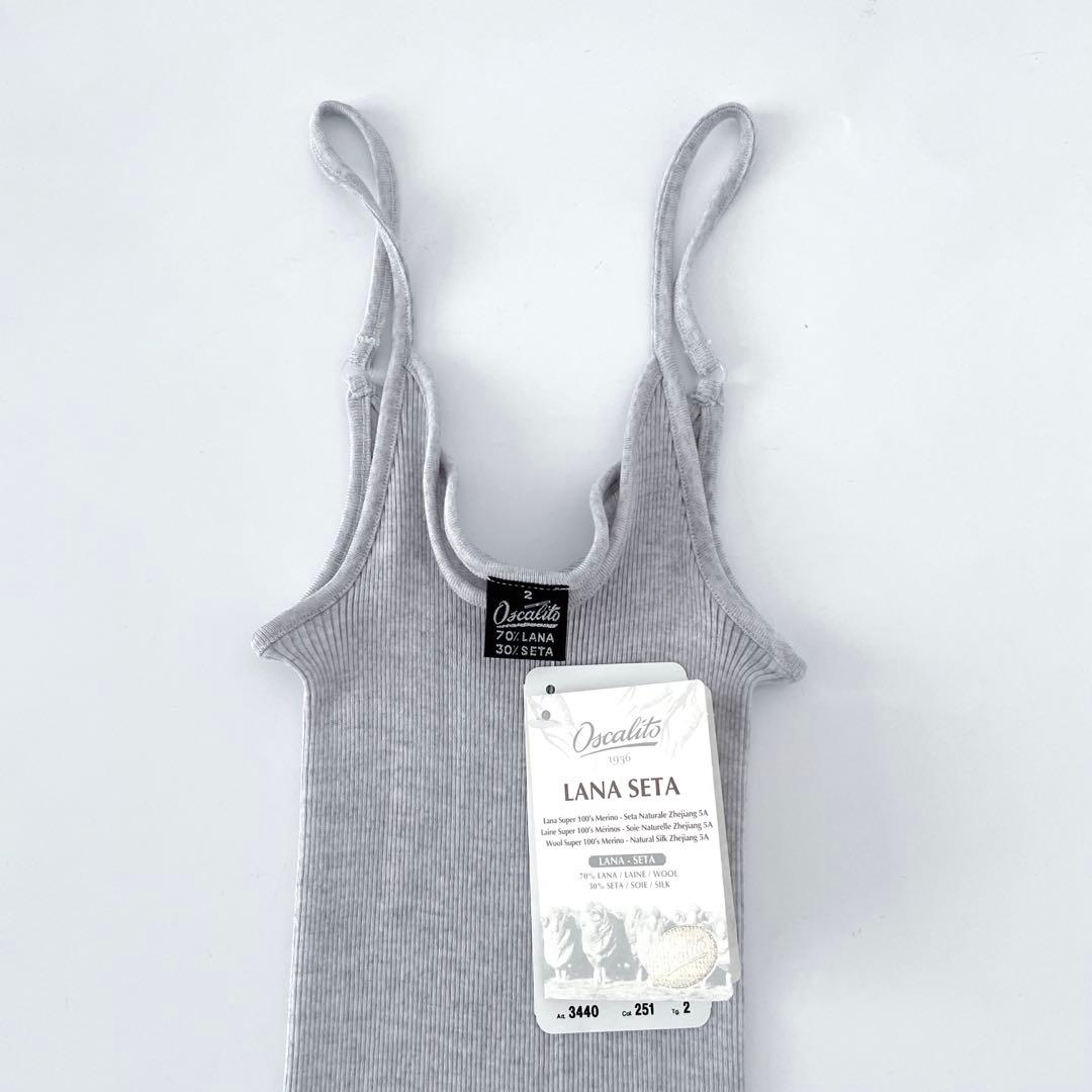 新品 Oscalito オスカリート シルクウール キャミソール ニット