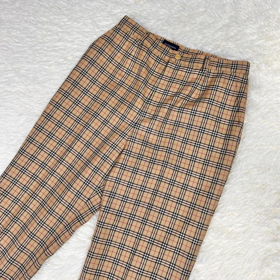 バーバリーゴルフ ノバチェック パンツ ウール100% 11号 Lサイズ