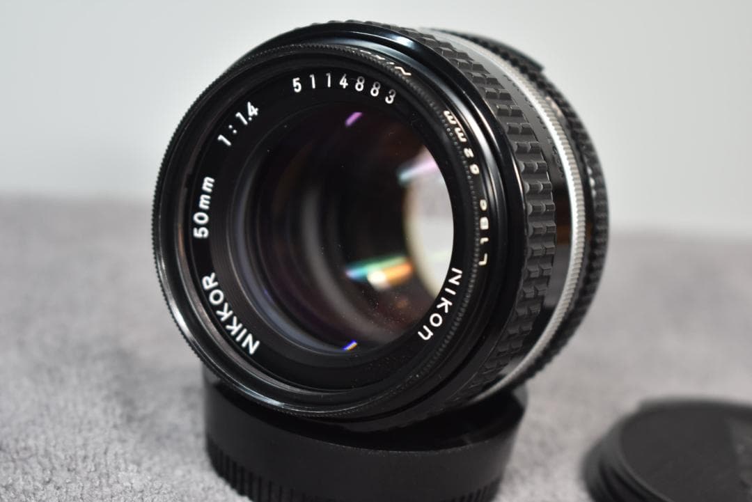 【極上】Nikkor Ai-s 50mm f/1.4 単焦点レンズ フィルター付