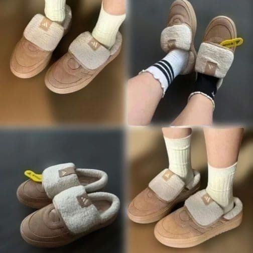 大人気★adidas★アディダス★24.5㎝★ボア付き★サンダル★ブラウン