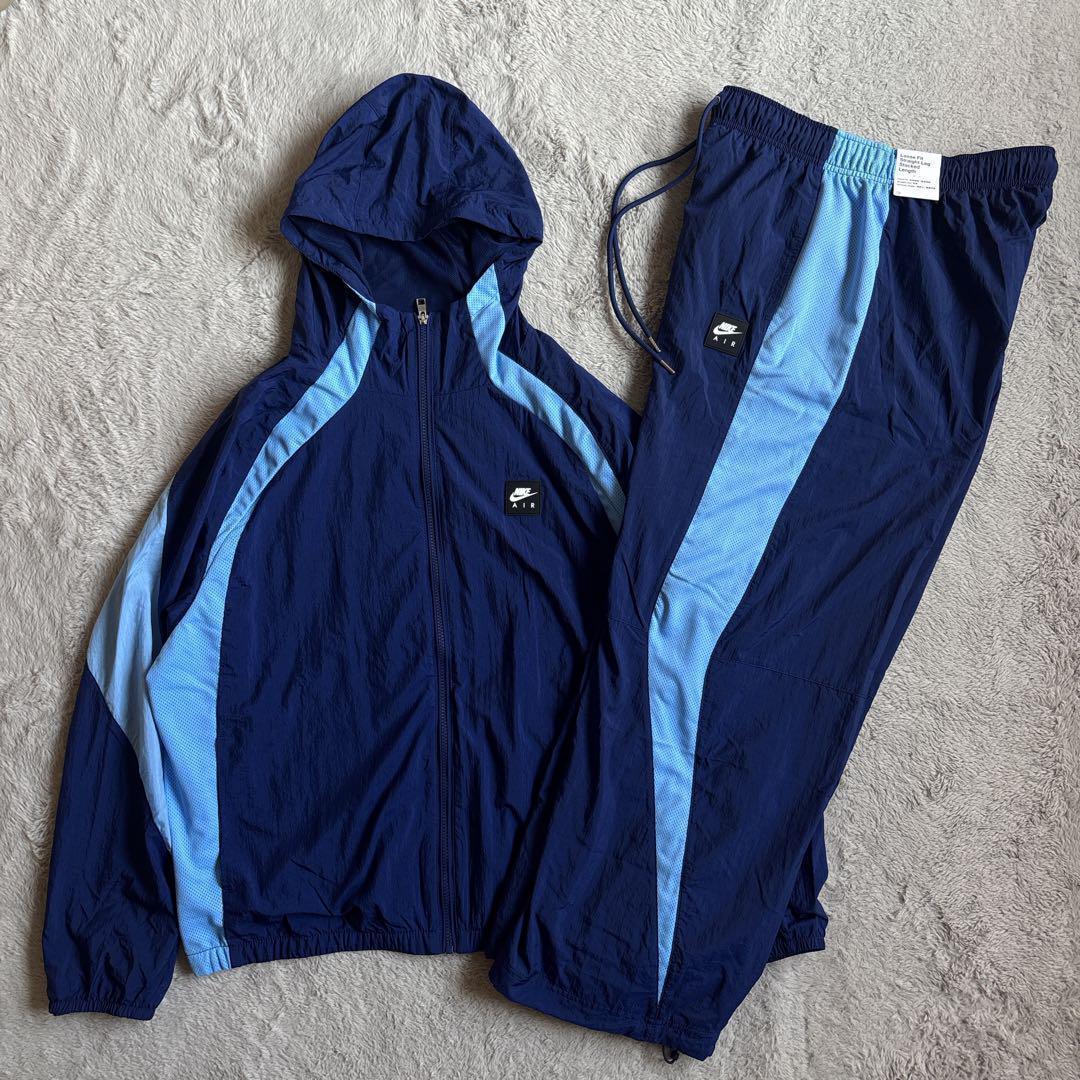 新品 NIKE ナイキ AIR ネイビー セットアップ ナイロンジャケット XL