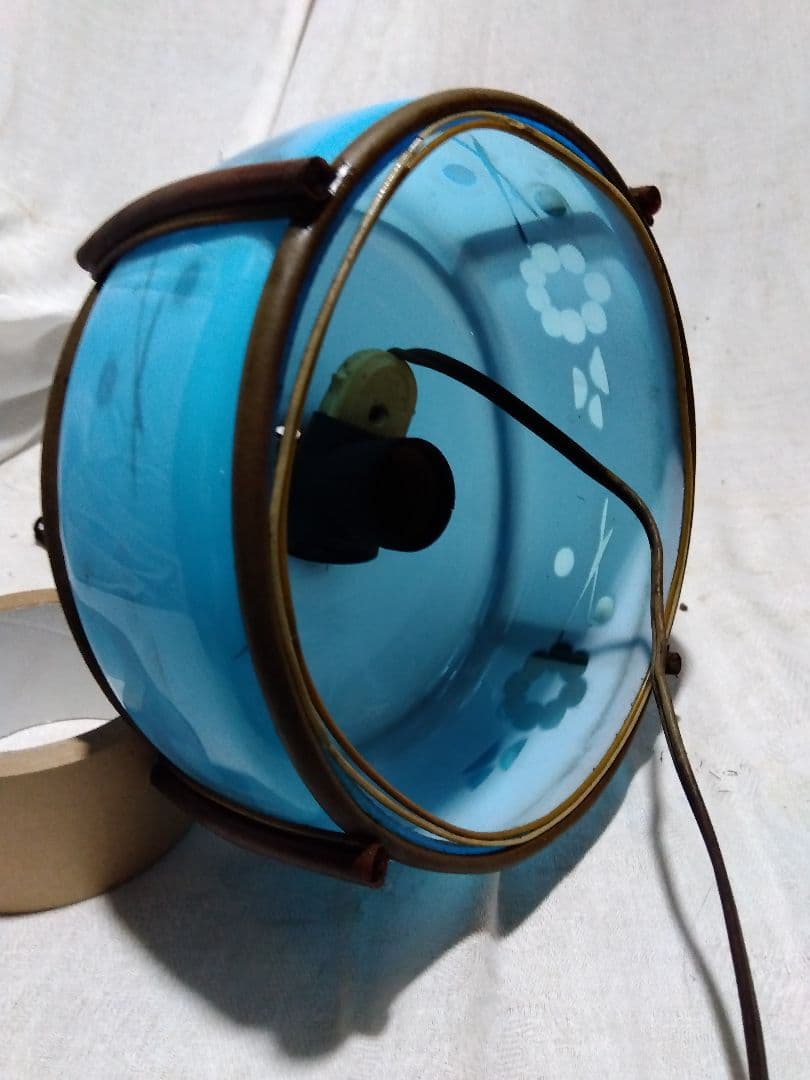 ♪古い青色ガラスの電気の笠　専用です。