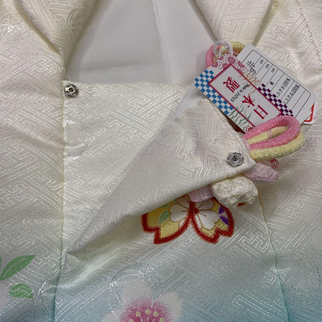 新品 七五三 三歳お祝い着 被布コート ポリエステル 日本製 和装 着物