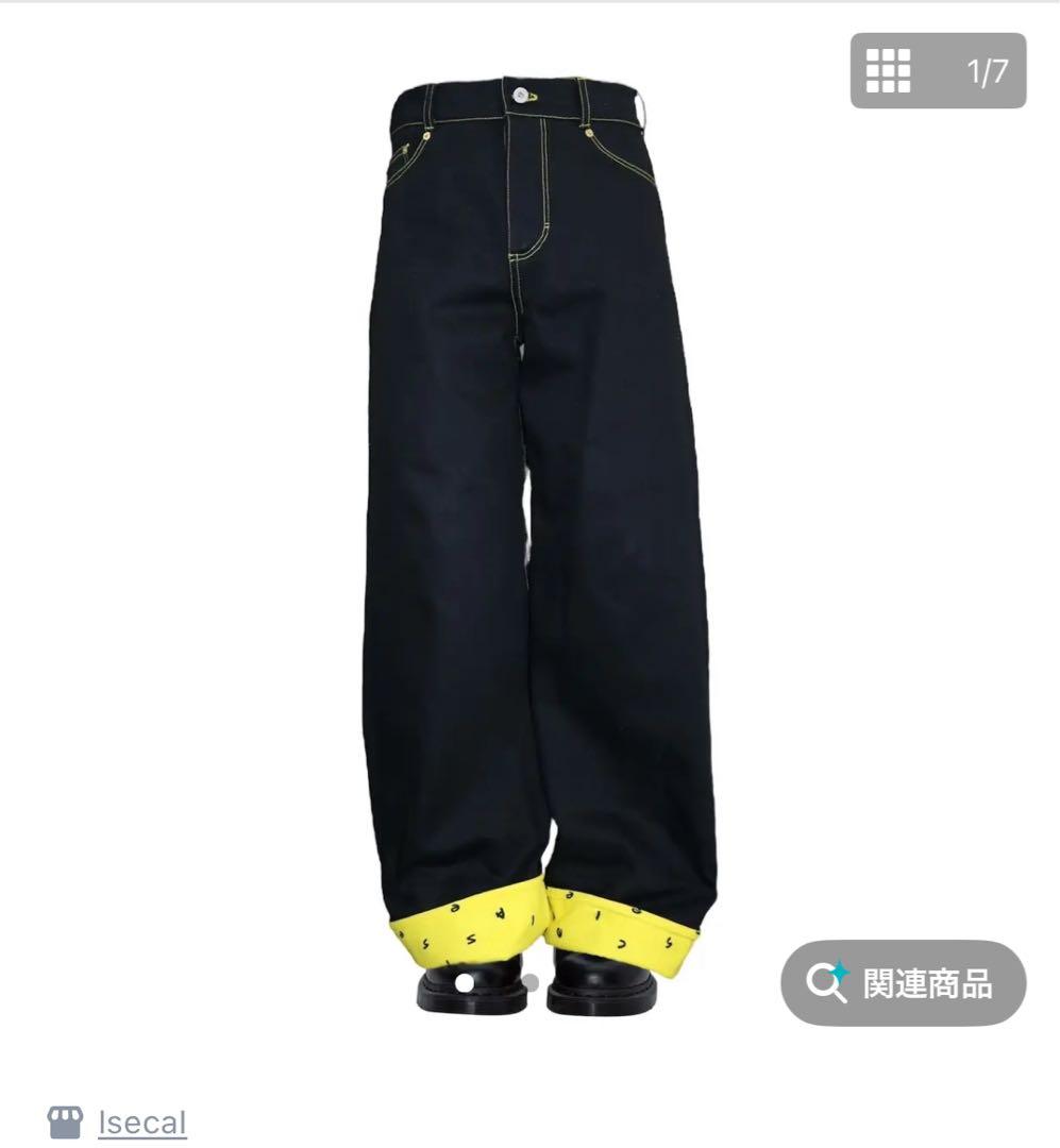パンツ isecai HIDE&SEEK Black Denim