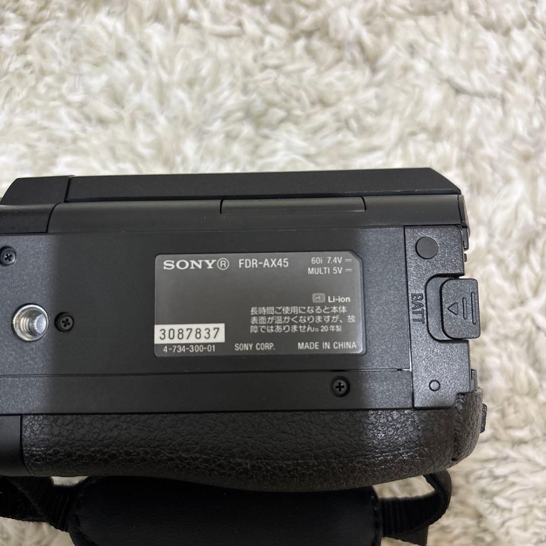 【ほぼ未使用】SONY4K ビデオカメラ Handycam FDR-AX45