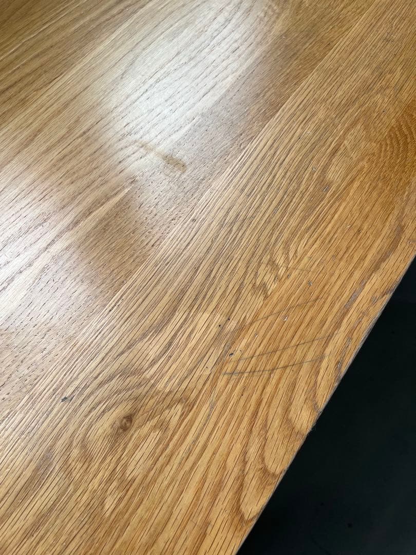 無印良品　学習机　オーク無垢材　東京都江戸川区直接引き取り限定　傷あり