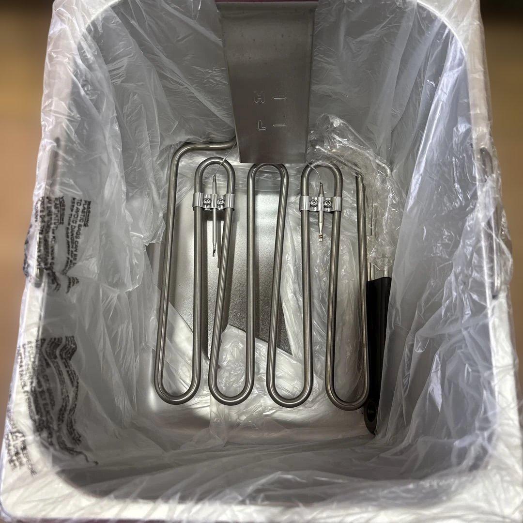 T118 電気フライヤー ステンレス製 コンパクト