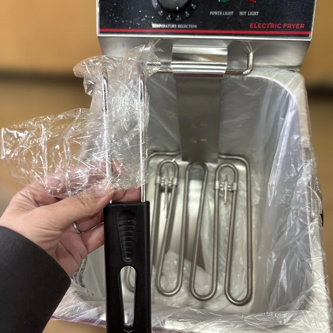 T118 電気フライヤー ステンレス製 コンパクト