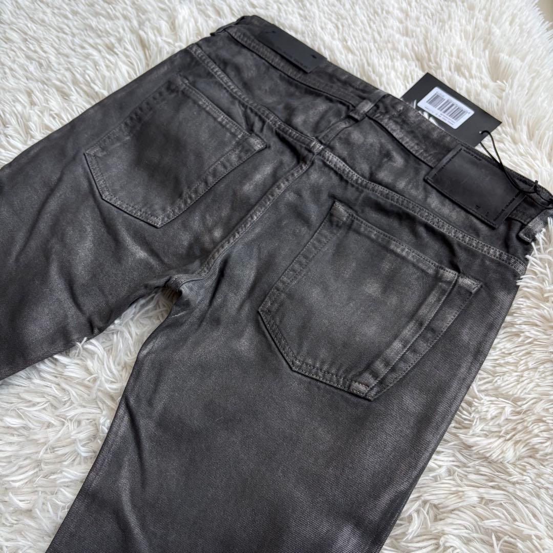 (未使用タグ付) ディーゼルブラックゴールド コーティング デニムパンツ W28