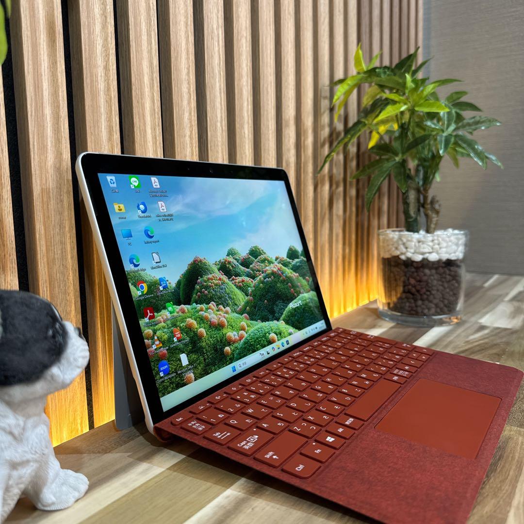 美品 2in1モデル‼️Surface Go 3☘希少レッド☘大人気ノートパソコン