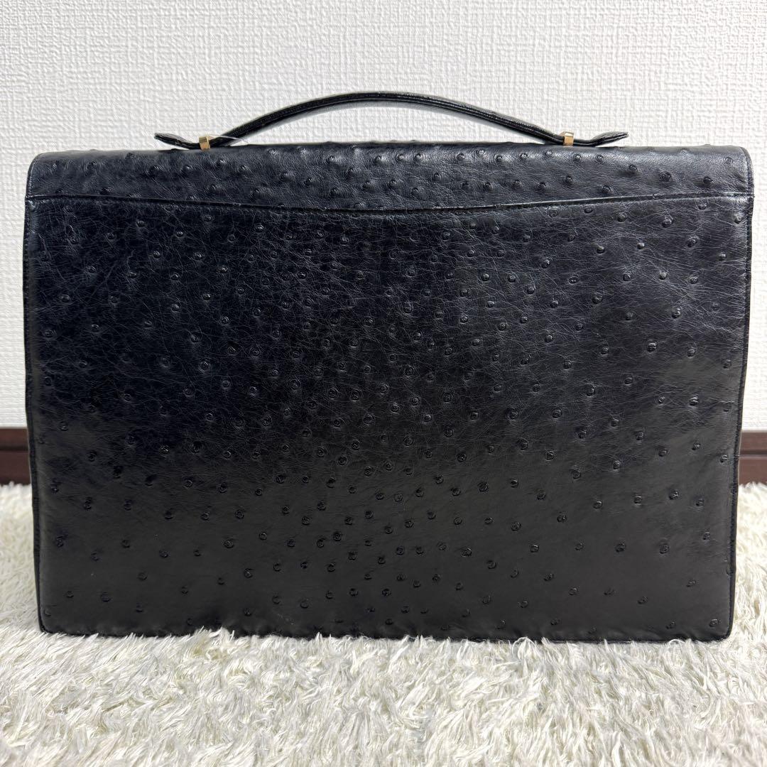 タグ付き　極美品　定価58万　バリー　オーストリッチ　ビジネスバッグ　A4収納