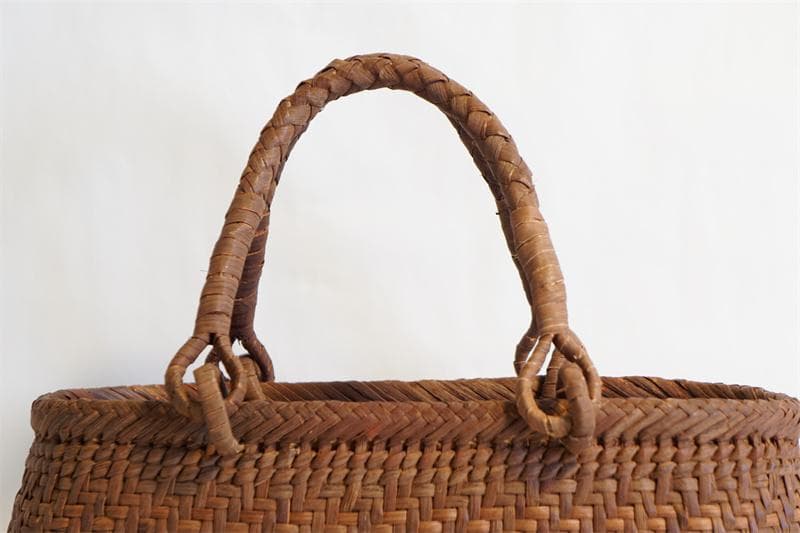 山葡萄　籠　カゴ　かごバック　やまぶどう 細ひご 中布と内ポケット付き