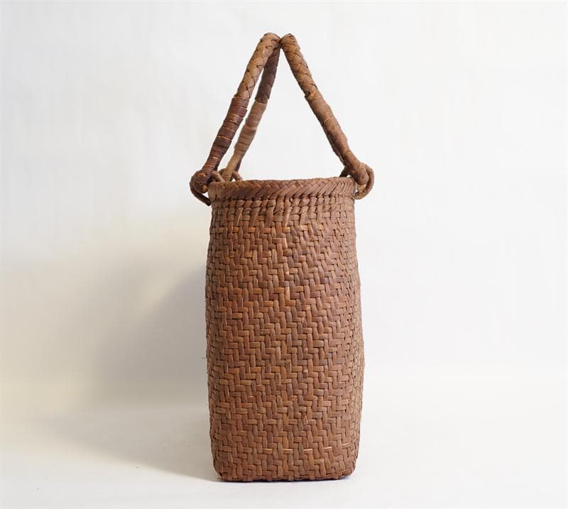 山葡萄　籠　カゴ　かごバック　やまぶどう 細ひご 中布と内ポケット付き