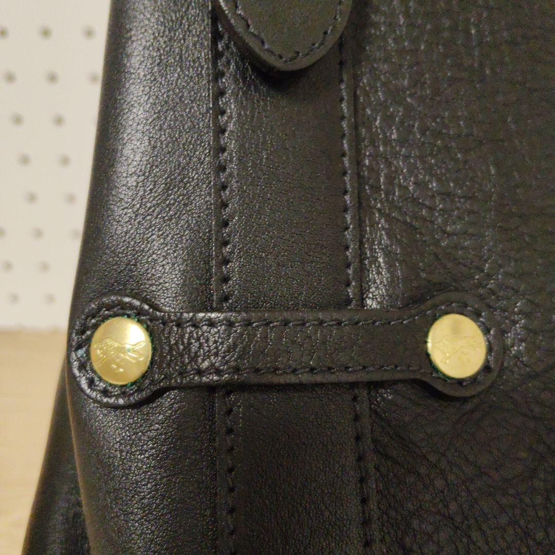 週末お値下げ★イルビゾンテ　黒のレザーショルダーバッグ