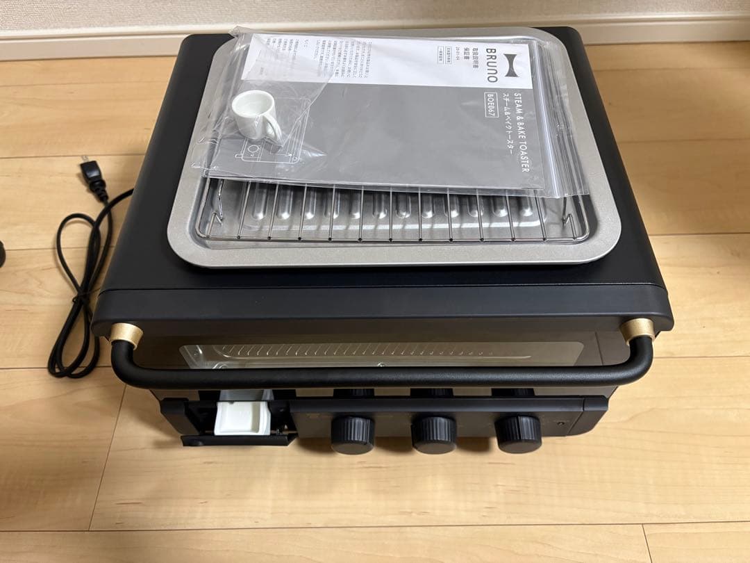 BRUNO ブルーノ スチーム＆ベイク トースター ブラック