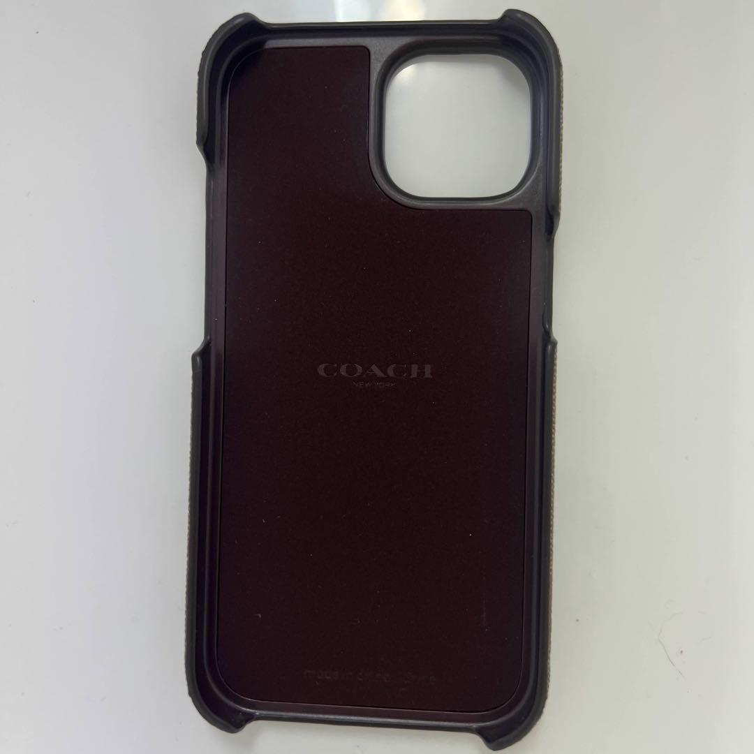 ☆新商品入荷☆ COACH iPhone15 ケース・シグネチャー キャンバス