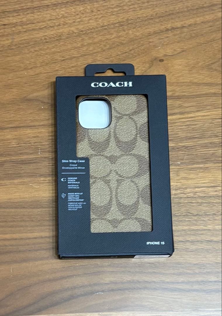 ☆新商品入荷☆ COACH iPhone15 ケース・シグネチャー キャンバス