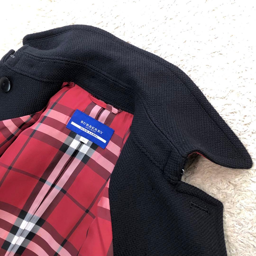 希少・美品✨バーバリーブルーレーベル ピーコート ナポレオン ジャケット 黒 M