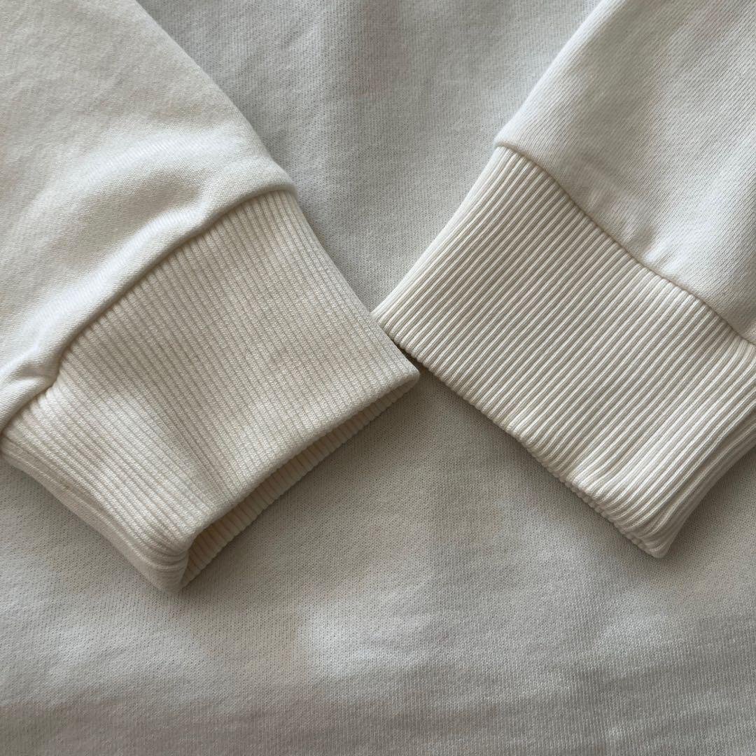 モンクレール　トレーナー　14A レディースMくらい　ホワイト系　スエット