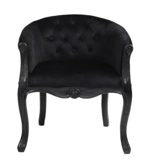 シングルソファ 1人掛け アームチェア ブラック クラシック 17714AC