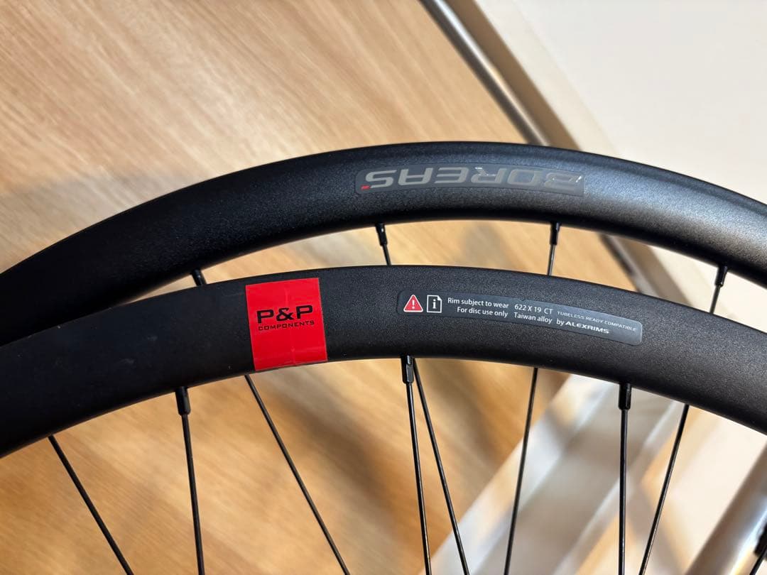 ピーアンドピーコンポーネンツ ロード・CX用ホイールセット BOREAS