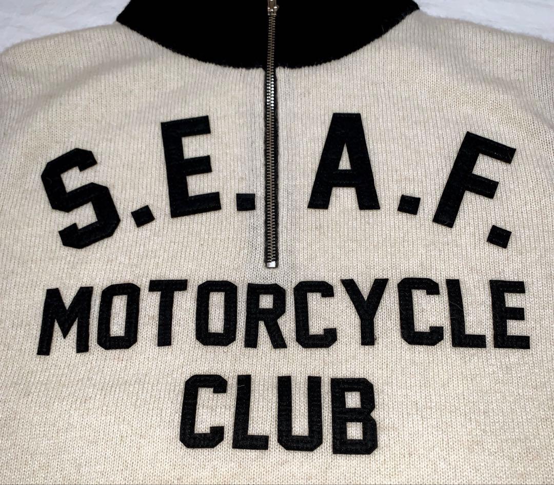 世田谷ベース SEAF モーターサイクル クラブセーター Lサイズ 所ジョージ
