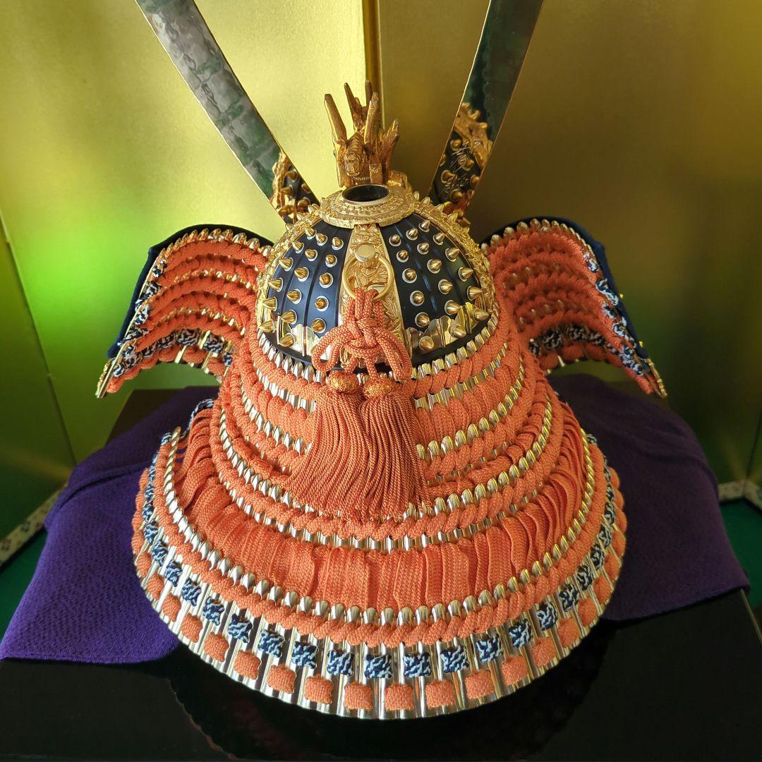 秀月の兜飾り一式　五月人形　端午の節句　子供の日