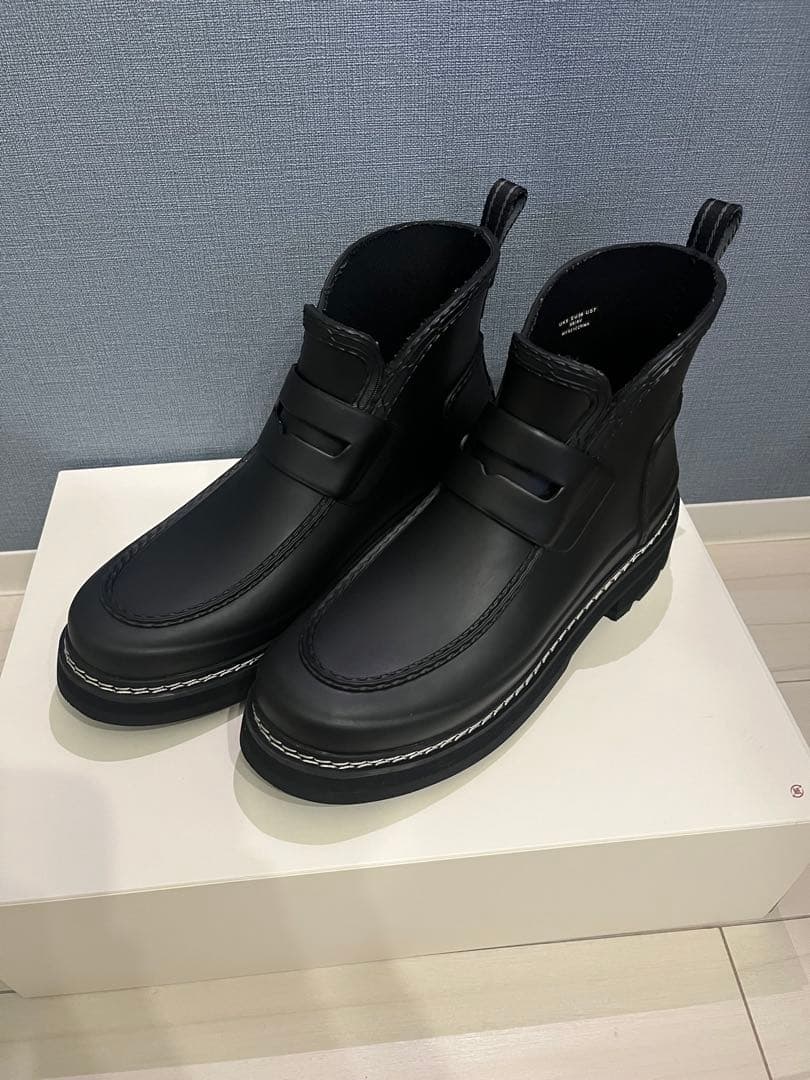 【美品】HUNTER ハンター　ブーツREFSTITCHLOAFERBOOTS