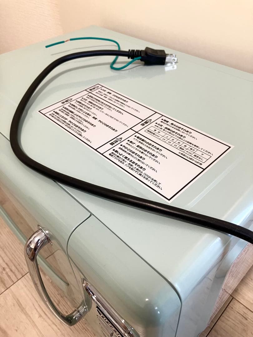 Toffy 電子レンジ 2021年製 ペールアクア ラドンナ 取説付 元箱なし