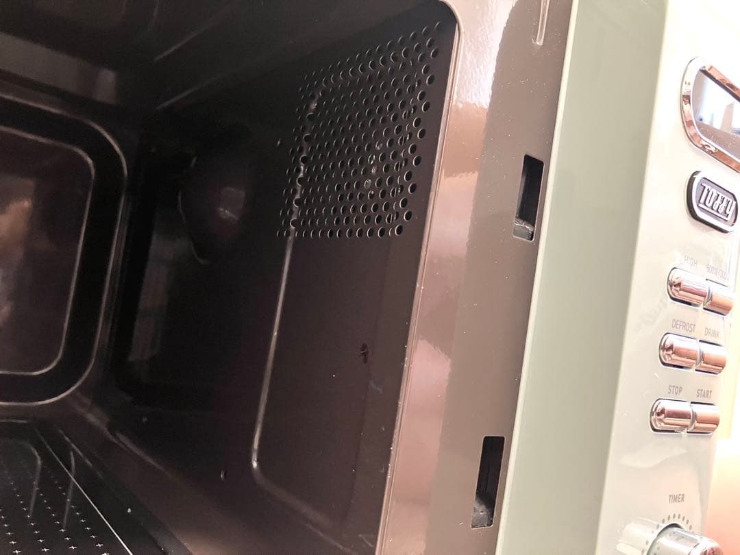 Toffy 電子レンジ 2021年製 ペールアクア ラドンナ 取説付 元箱なし