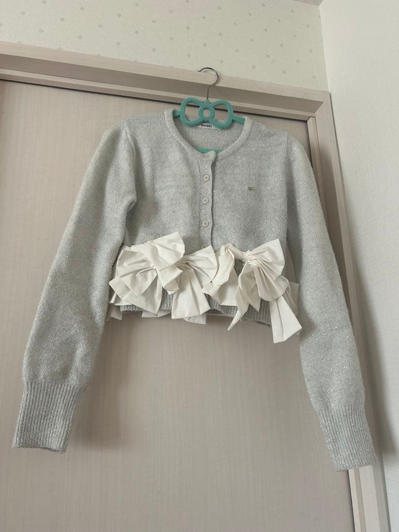 リボンモチーフカーディガン　snidel