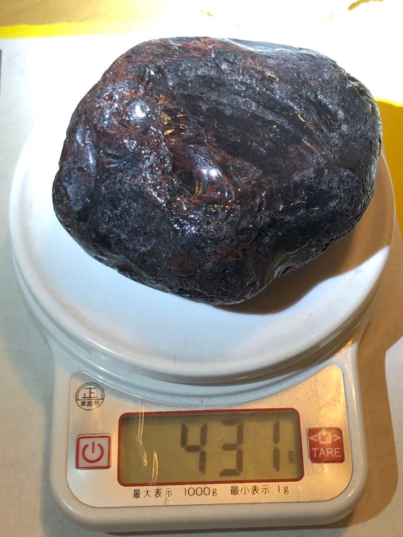 値下げしました、紅十勝石　オブシディアン　原石　鉱物天然石　国産鉱物