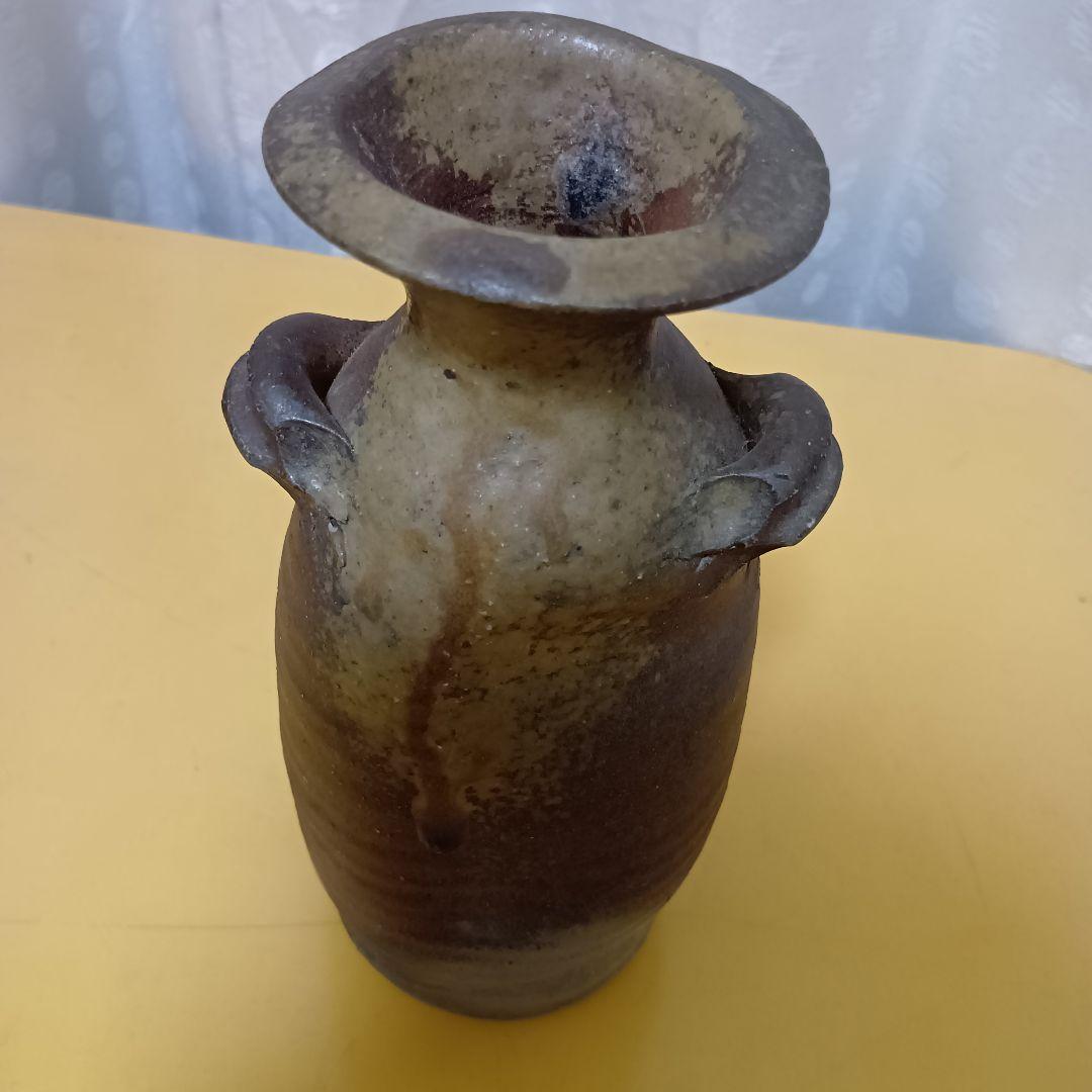 骨董品　花瓶　花入　花器　志戸呂焼　美術品　耳付花入　高級品　極美品‼️