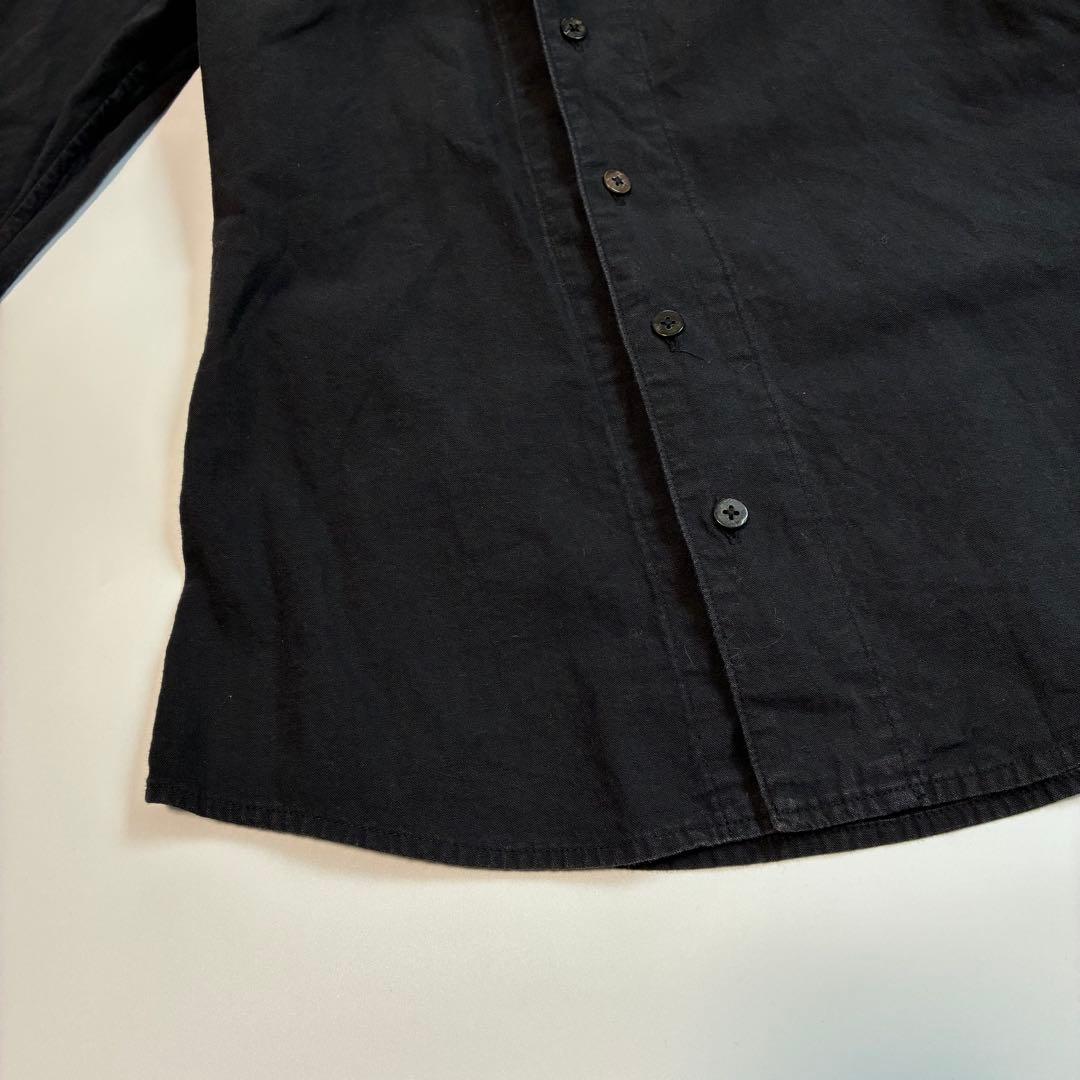 KAPITALキャピタル コットン フリルシャツ ブラック 長袖 日本製