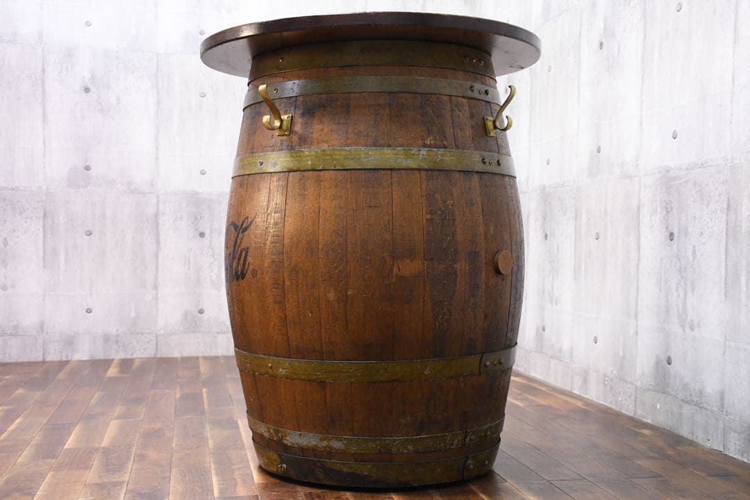 EBK55 コカ・コーラ バレルテーブル 古材 ヴィンテージ カウンターテーブル